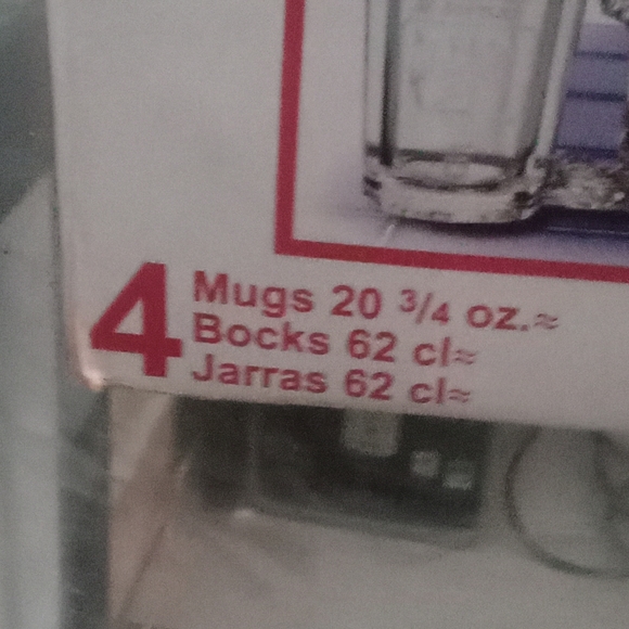 VINTAGE Set of 4 Christmas Crystal Coca-Cola Mugs (1997 Ed) Original Box - Picture 6 of 7